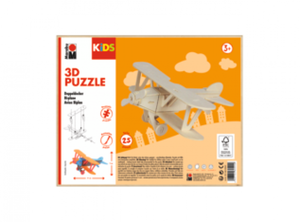 3D Holz-Puzzle Doppeldecker